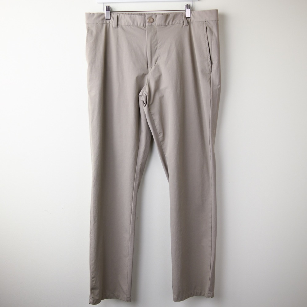 Vineyard Vines Pants On-The-Go Mens 36x32 Khaki Beige Performance Stretch Golf